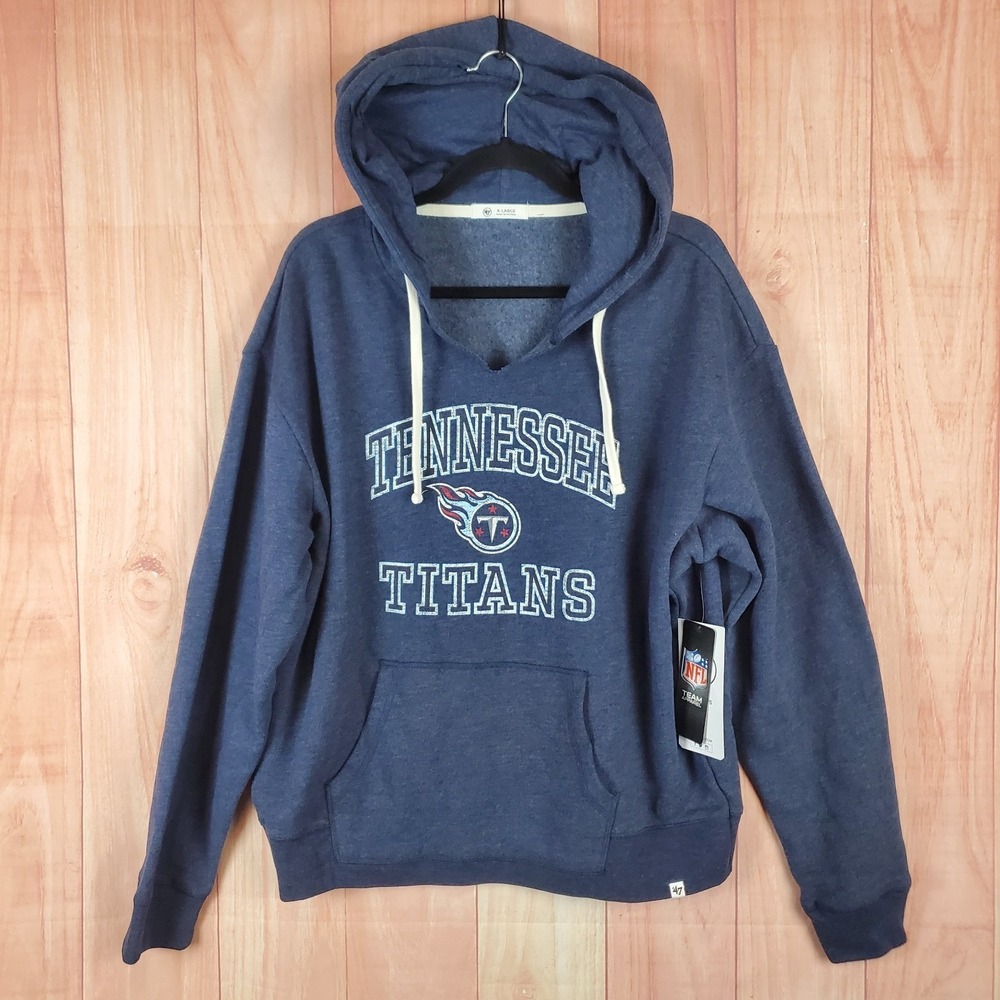 '47 Brand Womens XL Sweatshirt Drawstring Long Sleeve Tennessee Titans